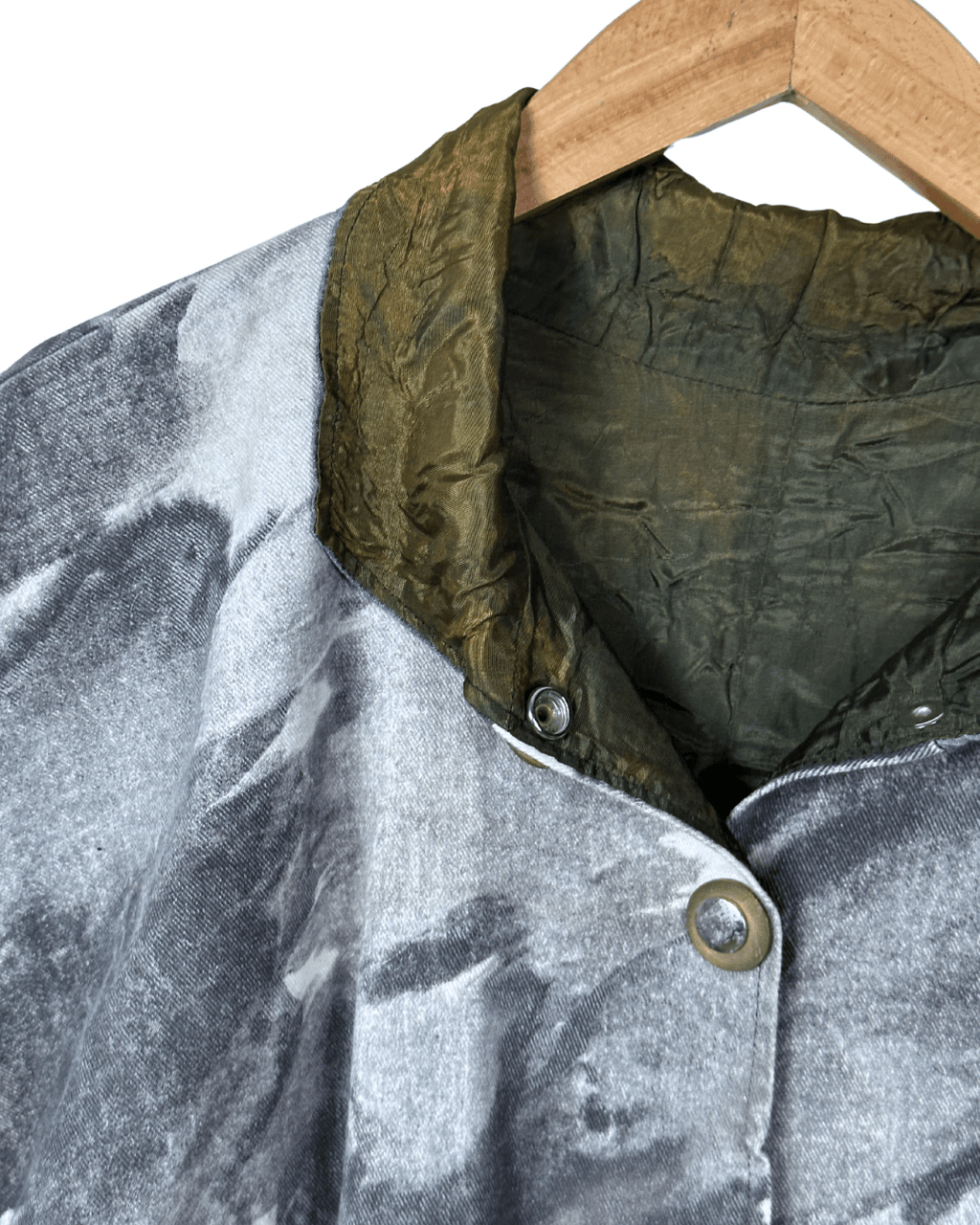 Vintage 80s Brushstroke Women's Jacket - Oversized Fit - Funkify
