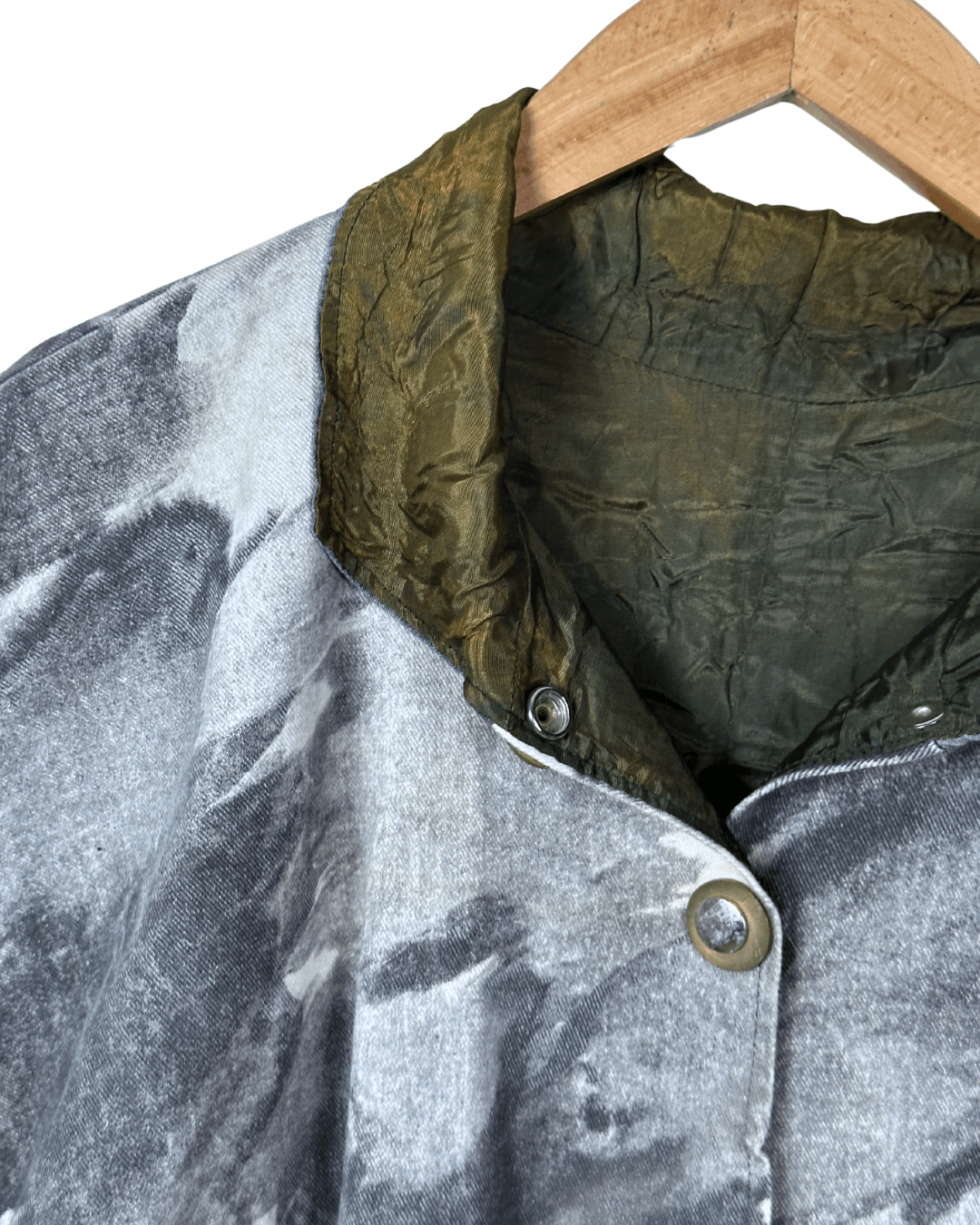 Vintage 80s Brushstroke Women's Jacket - Oversized Fit - Funkify