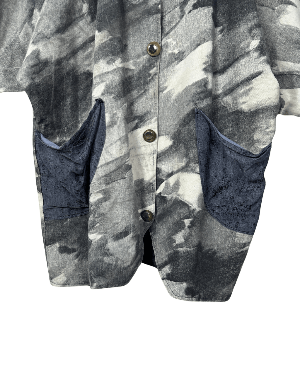 Vintage 80s Brushstroke Women's Jacket - Oversized Fit - Funkify