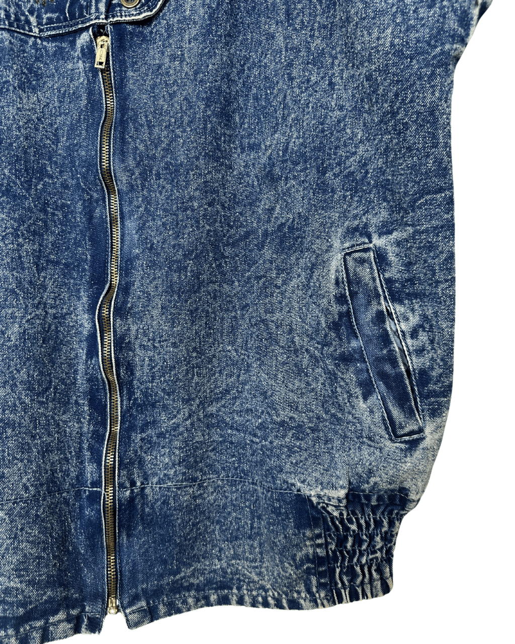 Vintage 80s Embelished Denim Vest Medium - Funkify