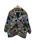Vintage 80s Floral Print Jacket Medium - Funkify