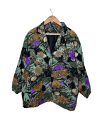Vintage 80s Floral Print Jacket Medium - Funkify