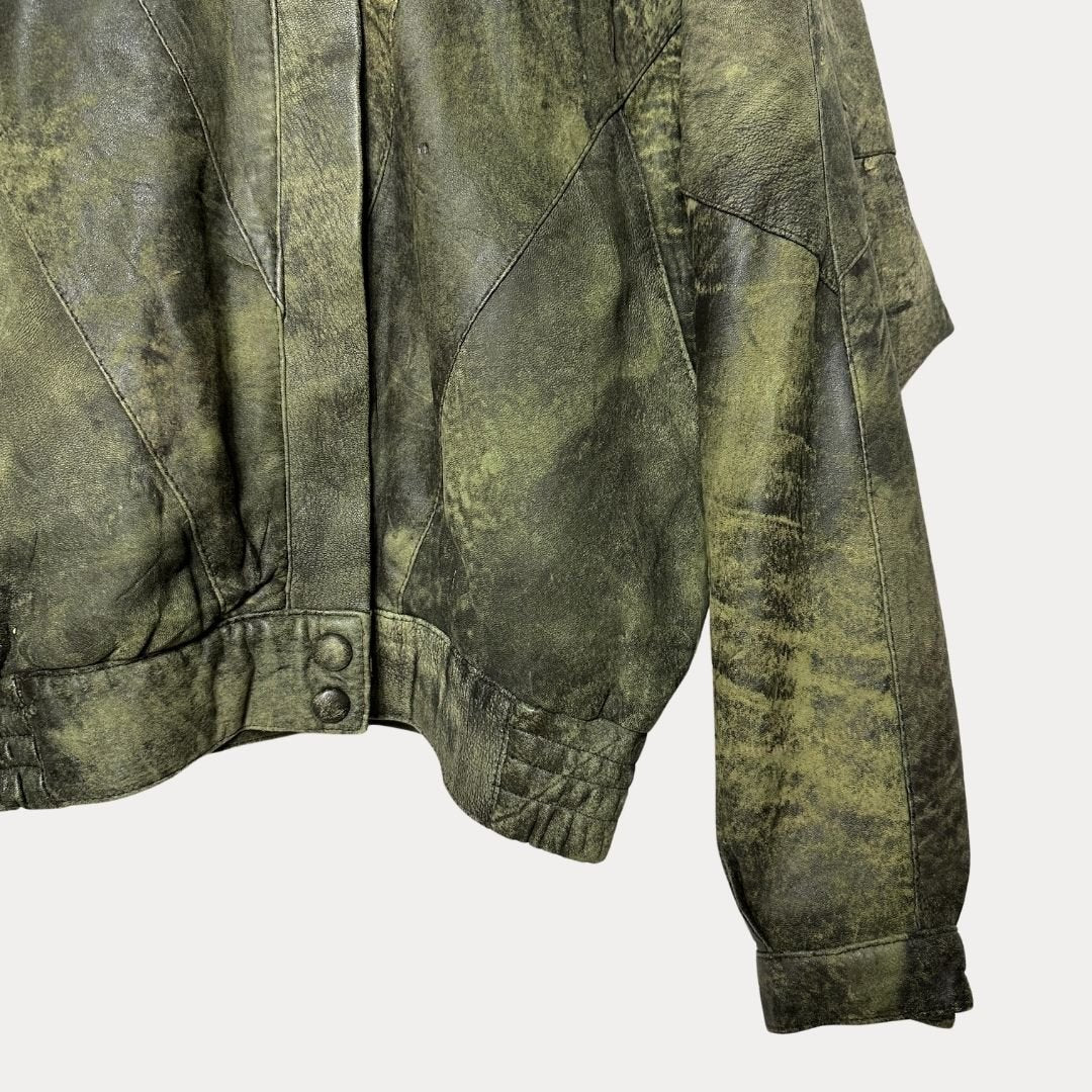 Vintage 80s Genuine Leather Jacket medium - Funkify