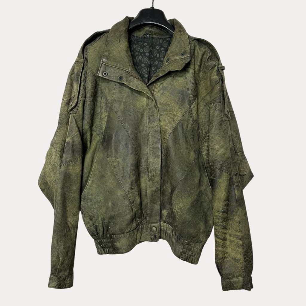 Vintage 80s Genuine Leather Jacket medium - Funkify