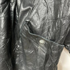 Vintage 80s Genuine Leather & Suede Jacket XL - Funkify