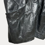 Vintage 80s Genuine Leather & Suede Jacket XL - Funkify