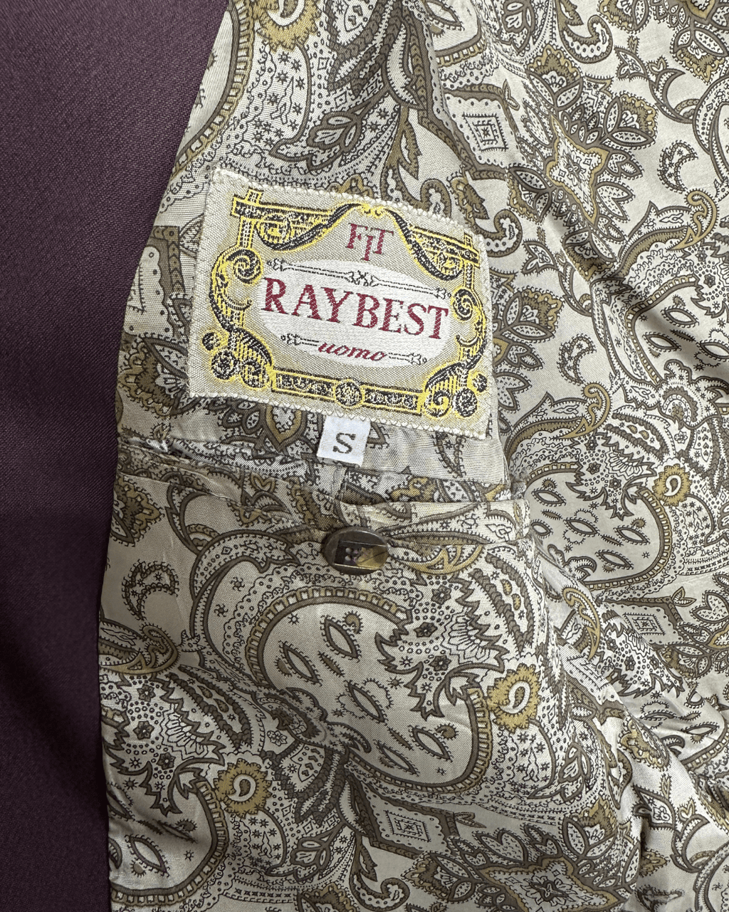 Vintage 80s Italian Blazer with Embroidered Details – Raybest Uomo - Funkify