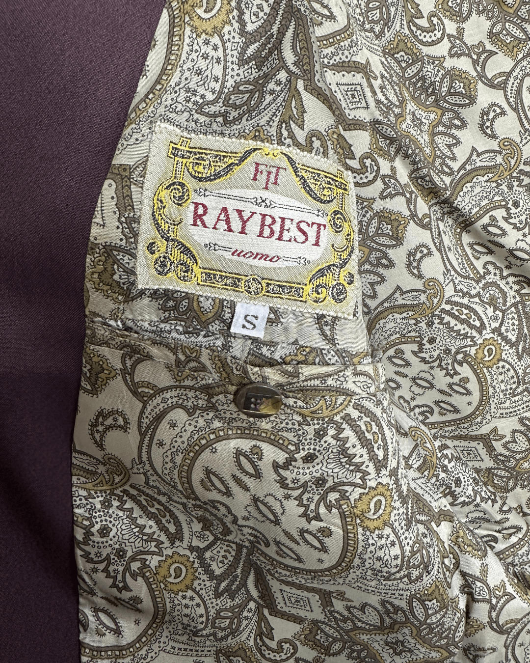 Vintage 80s Italian Blazer with Embroidered Details – Raybest Uomo - Funkify