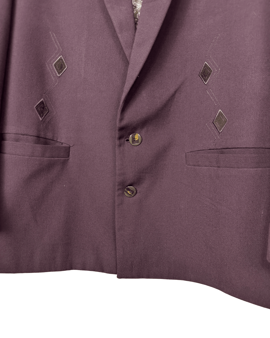 Vintage 80s Italian Blazer with Embroidered Details – Raybest Uomo - Funkify