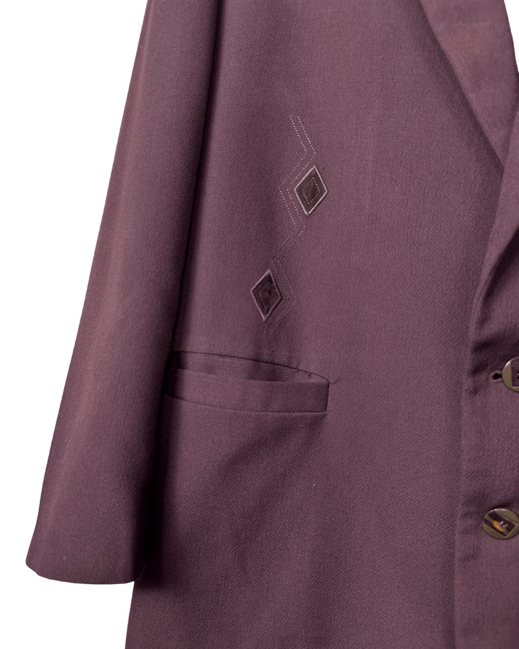 Vintage 80s Italian Blazer with Embroidered Details – Raybest Uomo - Funkify