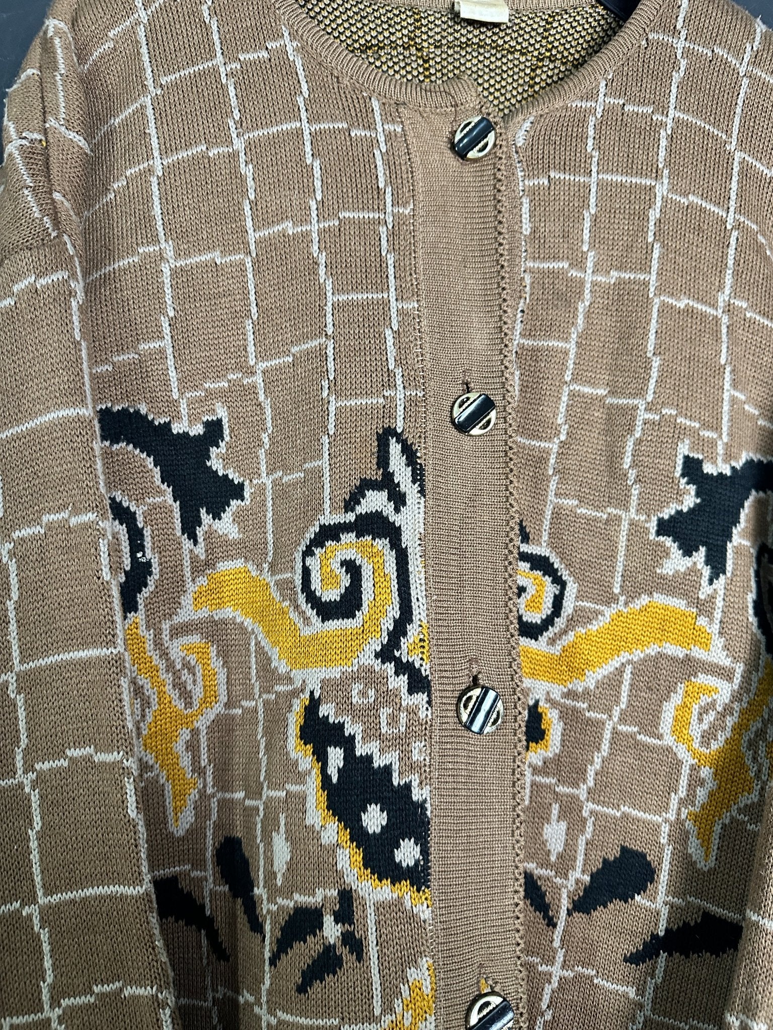 Vintage 80s Knit Cardigan - Funkify