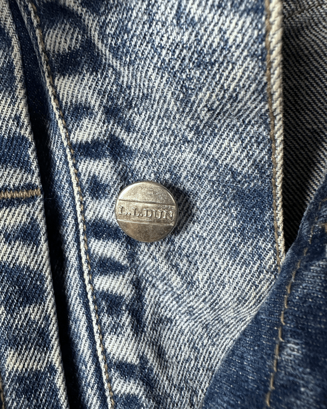 Vintage 80s L.L.Dun Puff Sleeve Denim Jacket - Women's Medium - Funkify