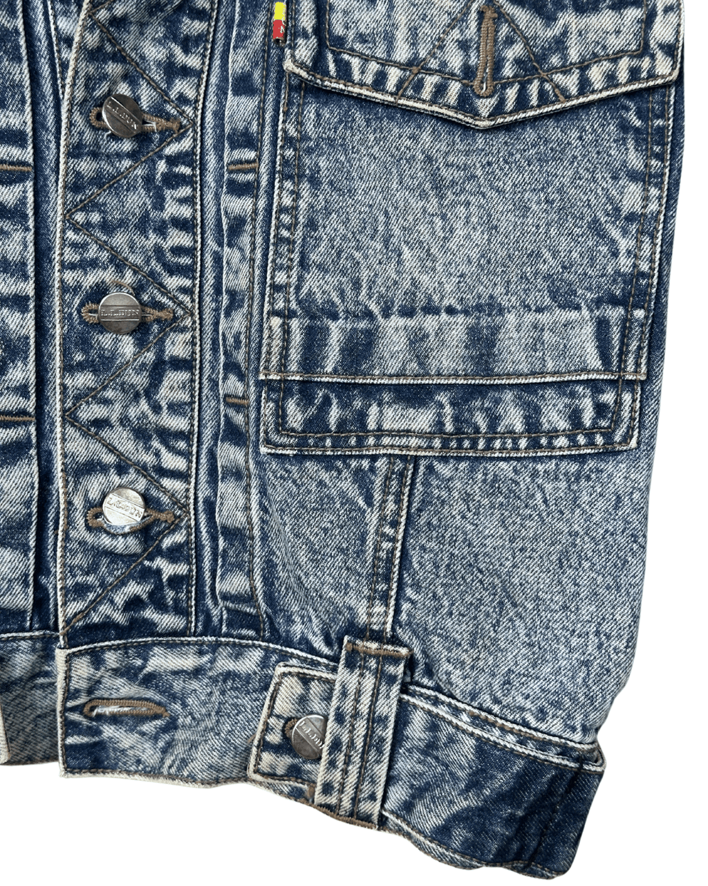 Vintage 80s L.L.Dun Puff Sleeve Denim Jacket - Women's Medium - Funkify