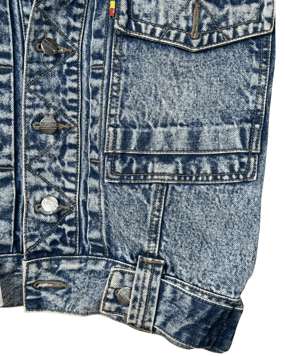 Vintage 80s L.L.Dun Puff Sleeve Denim Jacket - Women's Medium - Funkify