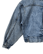 Vintage 80s L.L.Dun Puff Sleeve Denim Jacket - Women's Medium - Funkify