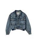Vintage 80s L.L.Dun Puff Sleeve Denim Jacket - Women's Medium - Funkify