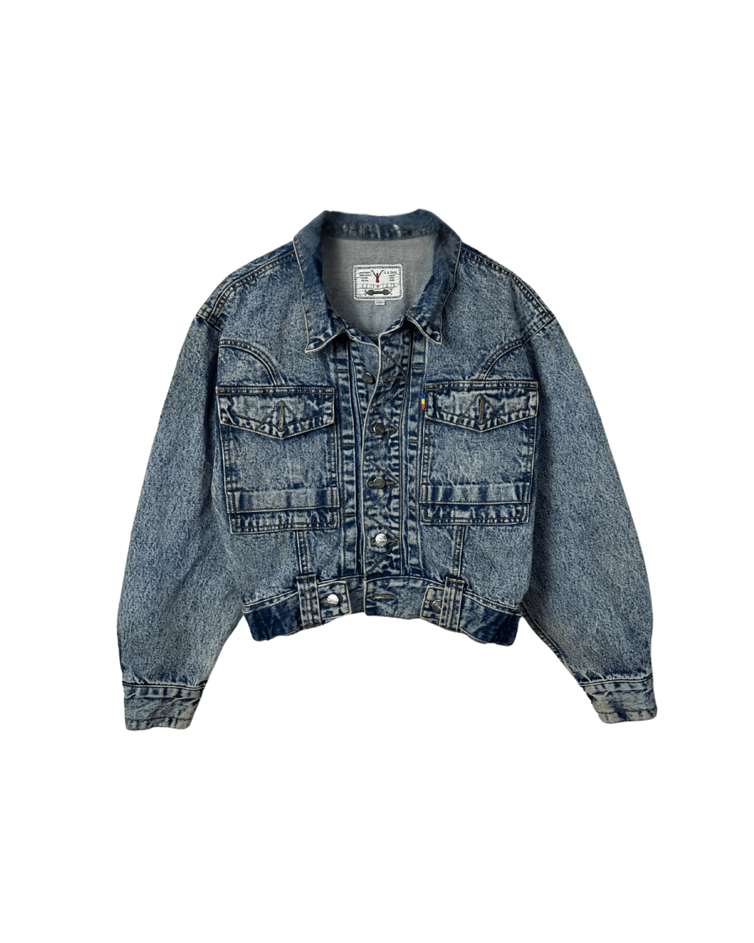 Vintage 80s L.L.Dun Puff Sleeve Denim Jacket - Women's Medium - Funkify