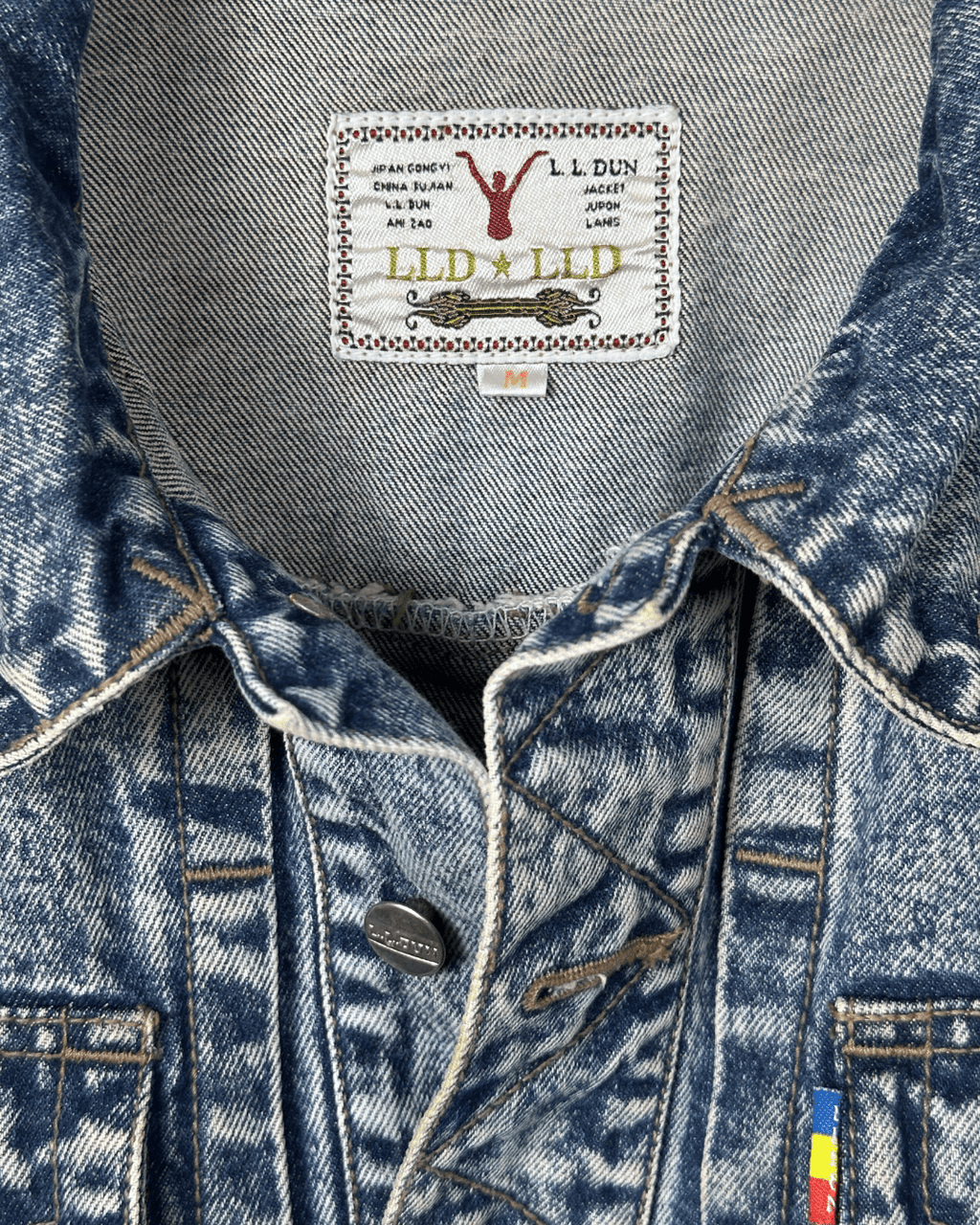 Vintage 80s L.L.Dun Puff Sleeve Denim Jacket - Women's Medium - Funkify