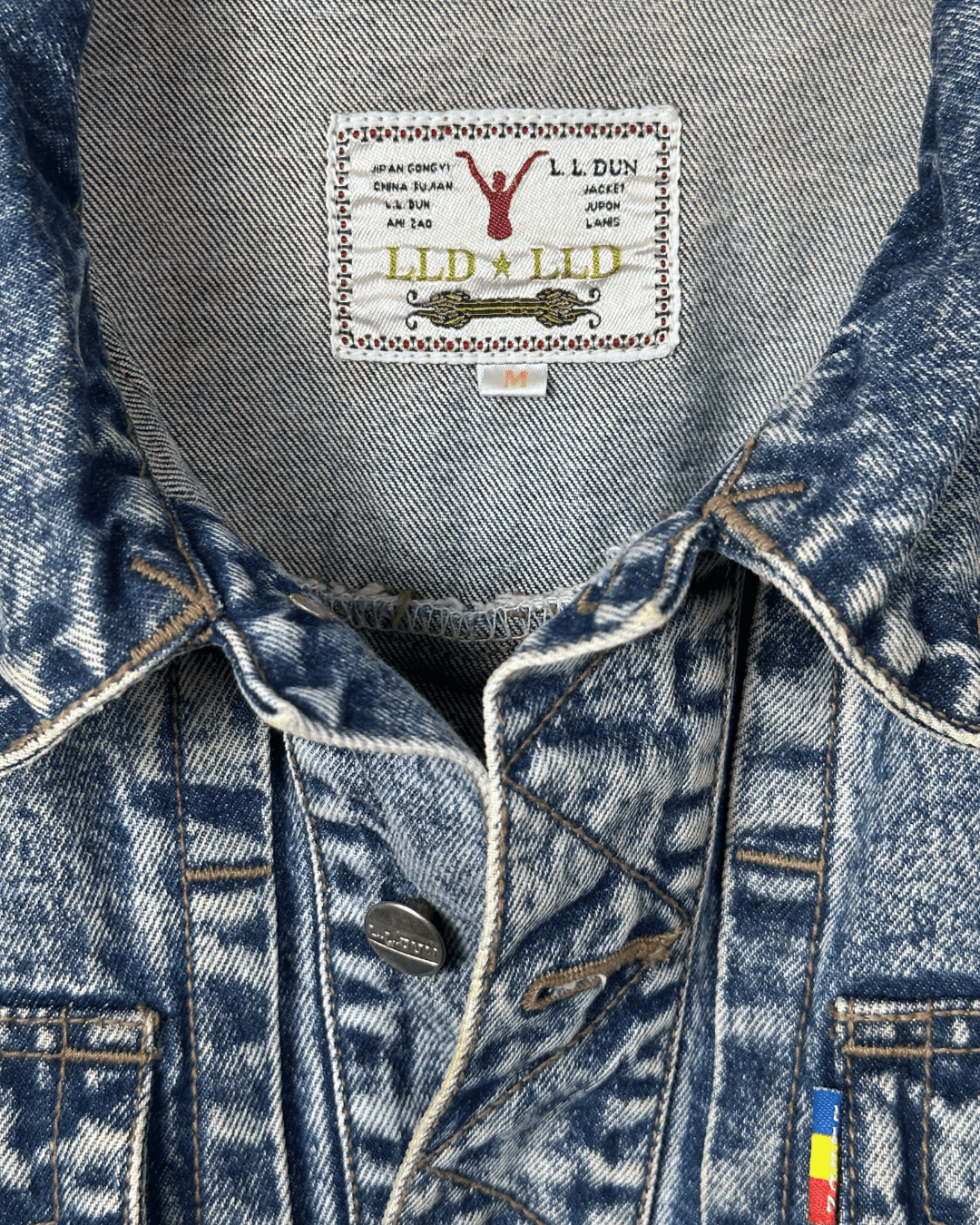 Vintage 80s L.L.Dun Puff Sleeve Denim Jacket - Women's Medium - Funkify