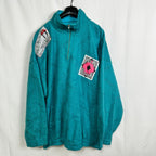 Vintage 80s Luigi Lamberto Fleece Quarter Zip 2XL / 3XL - Funkify
