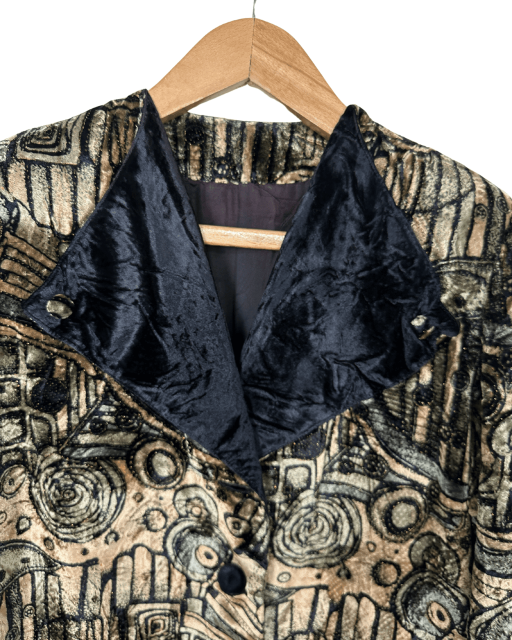 Vintage 80s Velvet Women's Blazer Large - Funkify
