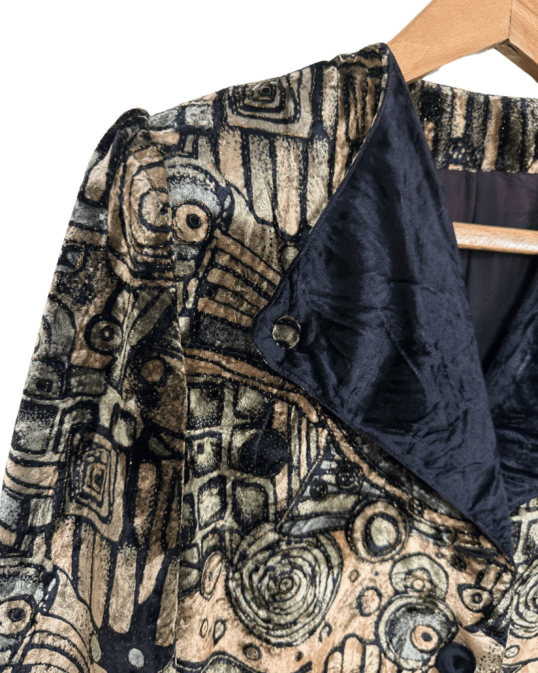 Vintage 80s Velvet Women's Blazer Large - Funkify