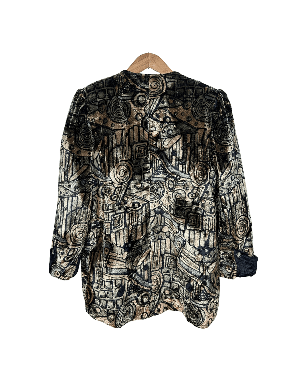Vintage 80s Velvet Women's Blazer Large - Funkify