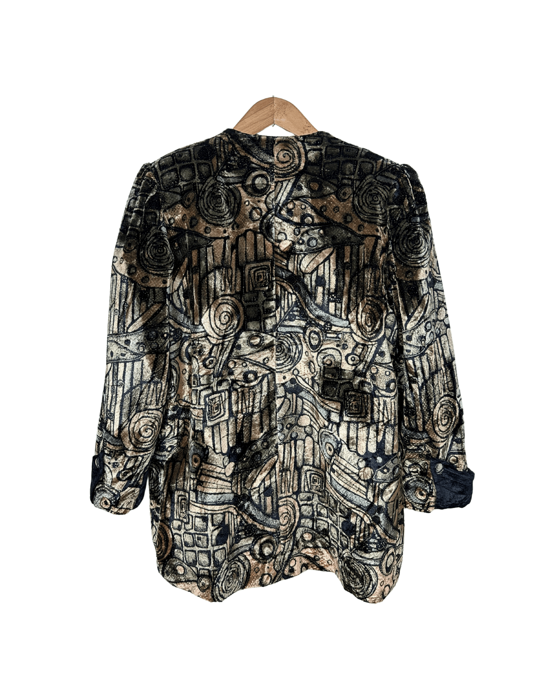 Vintage 80s Velvet Women's Blazer Large - Funkify