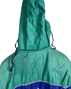 Vintage 80s Windbreaker Jacket with Foldable Hood - Medium - Funkify