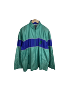 Vintage 80s Windbreaker Jacket with Foldable Hood - Medium - Funkify