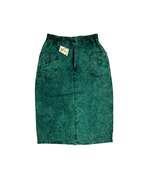 Vintage 80s/90s Countess Mara Acid Wash Denim Skirt - Medium - Funkify