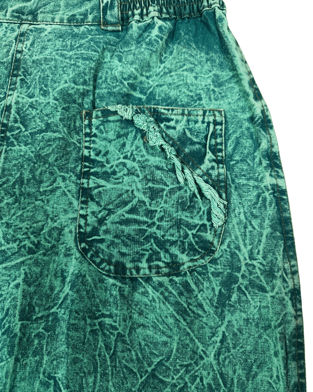 Vintage 80s/90s Countess Mara Acid Wash Denim Skirt - Medium - Funkify