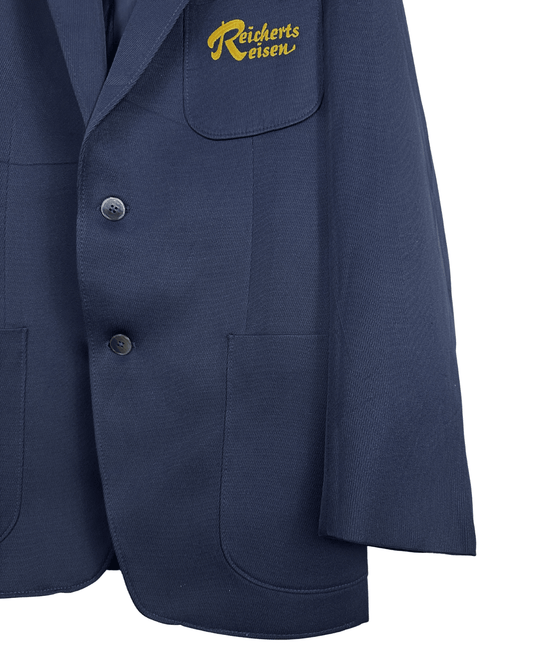 Vintage 80s/90s Reicherts Reisen Navy Euro Workwear Blazer - Funkify