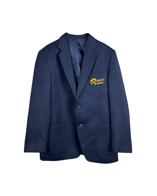 Vintage 80s/90s Reicherts Reisen Navy Euro Workwear Blazer - Funkify