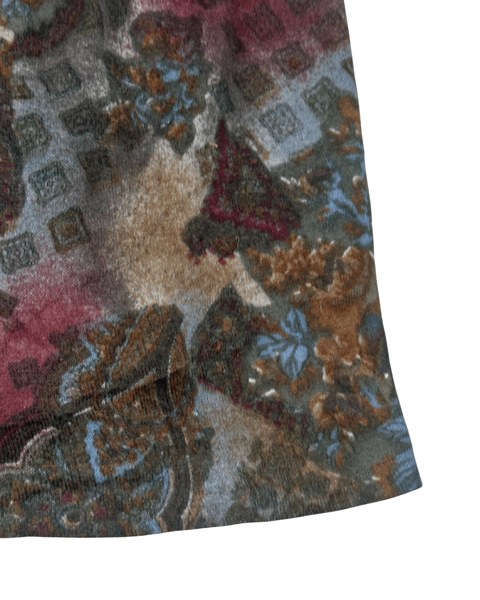 Vintage 80s/90s Tapestry Floral Skirt Suit Set - Funkify