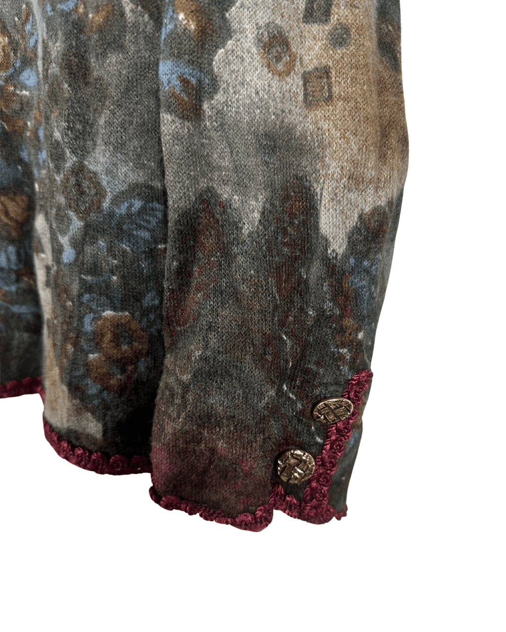 Vintage 80s/90s Tapestry Floral Skirt Suit Set - Funkify