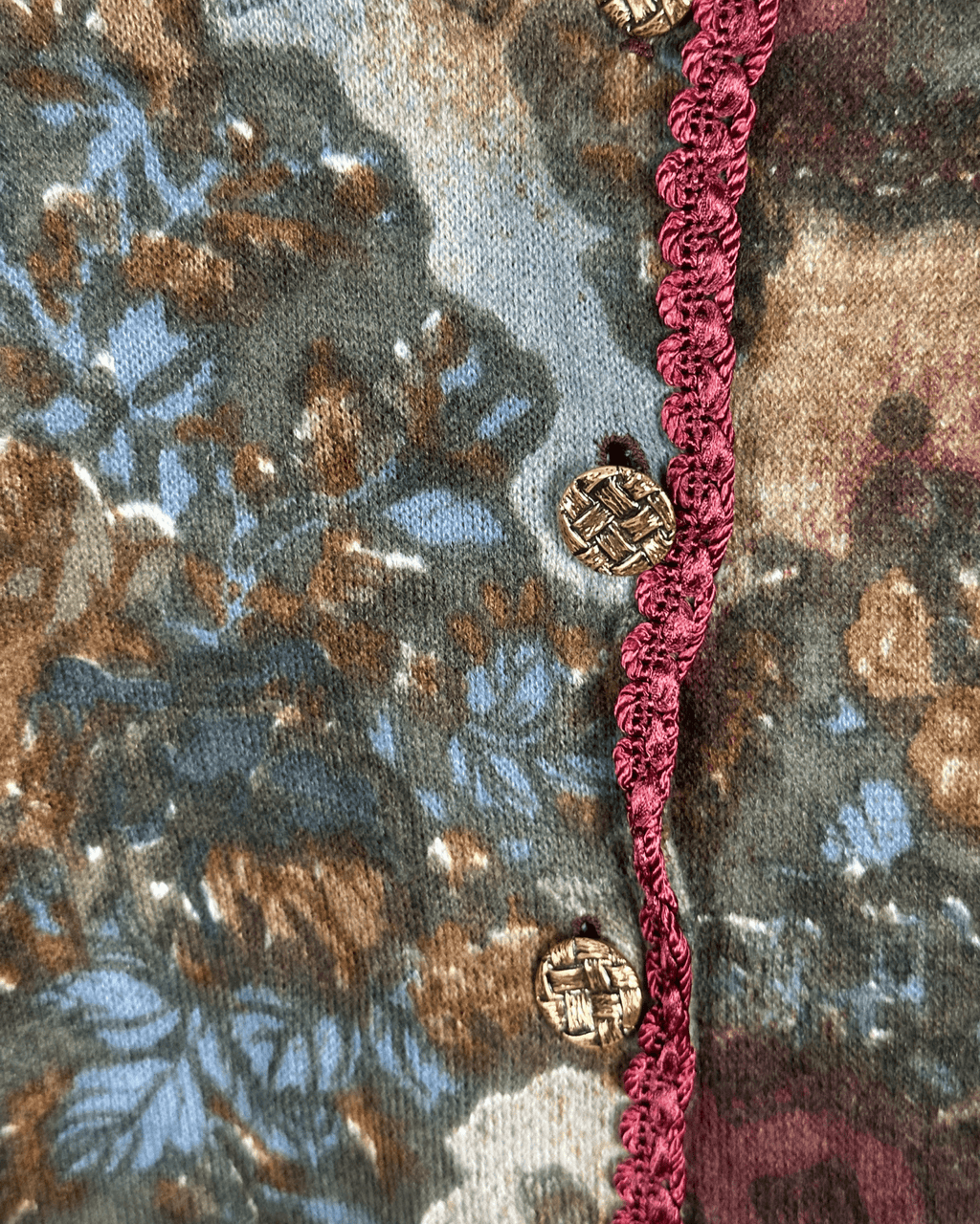 Vintage 80s/90s Tapestry Floral Skirt Suit Set - Funkify
