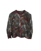 Vintage 80s/90s Tapestry Floral Skirt Suit Set - Funkify