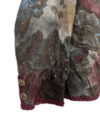 Vintage 80s/90s Tapestry Floral Skirt Suit Set - Funkify