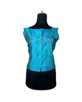 Vintage 90s Abstract Print Boxy Cut Sleeveless Top - Funkify