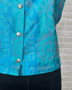Vintage 90s Abstract Print Boxy Cut Sleeveless Top - Funkify