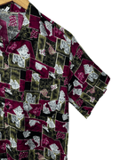 Vintage 90s Abstract Shapes Print Shirt - Large - Funkify