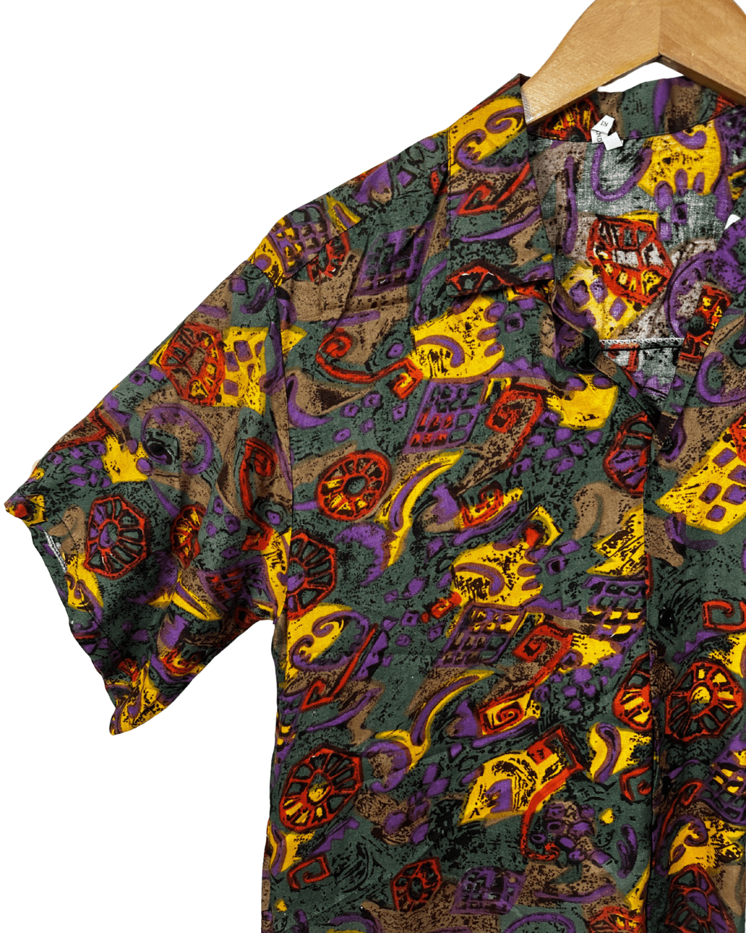 Vintage 90s Bold Abstract Shirt - Funkify