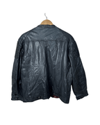 Vintage 90s DNR Denim - lined Genuine Leather Jacket Medium - Funkify
