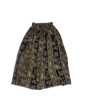 Vintage 90s Earthy Paisley Viscose Midi Skirt - Funkify