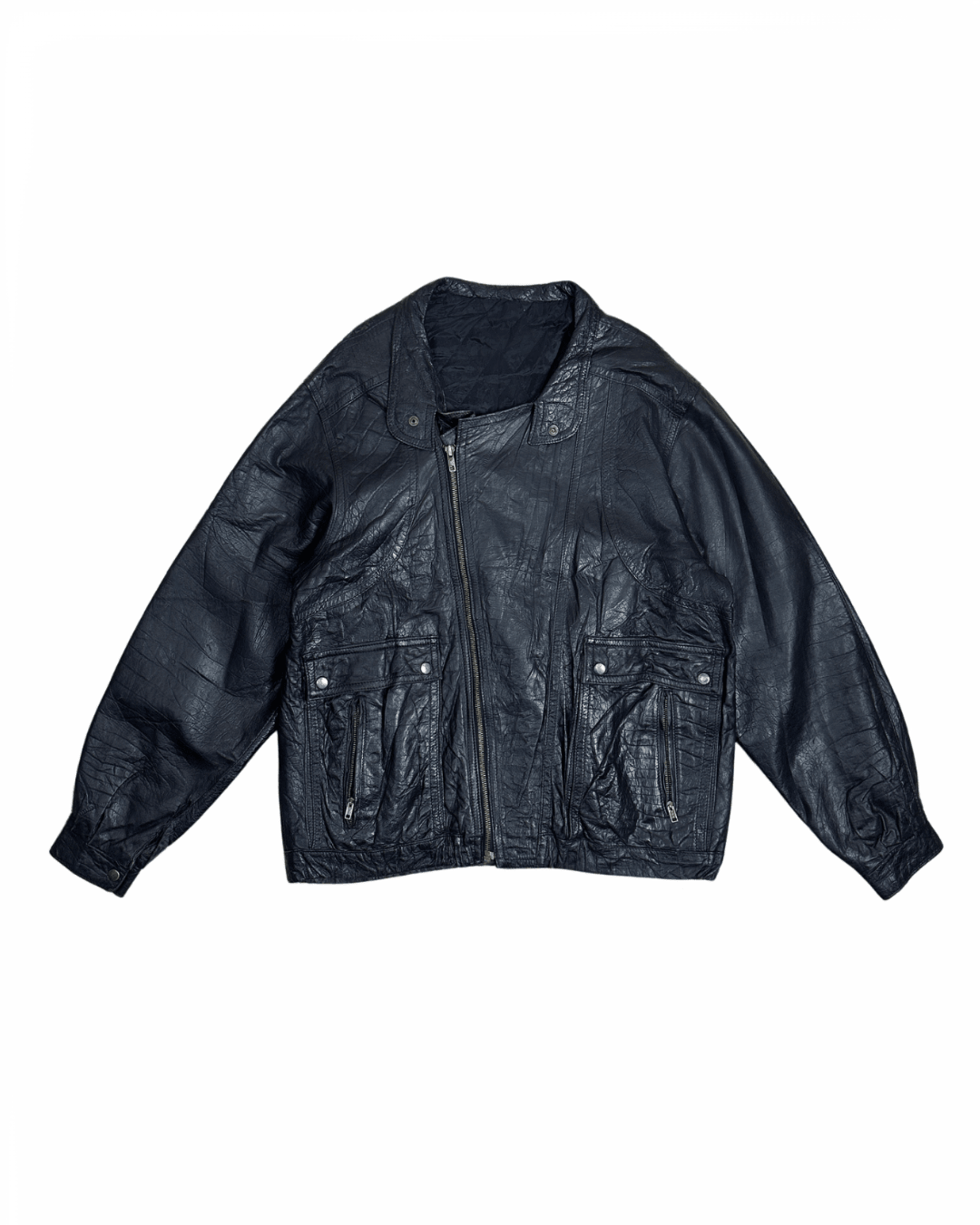 Vintage 90s Genuine Leather Jacket - Funkify