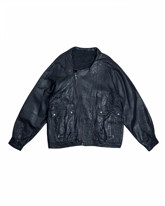 Vintage 90s Genuine Leather Jacket - Funkify