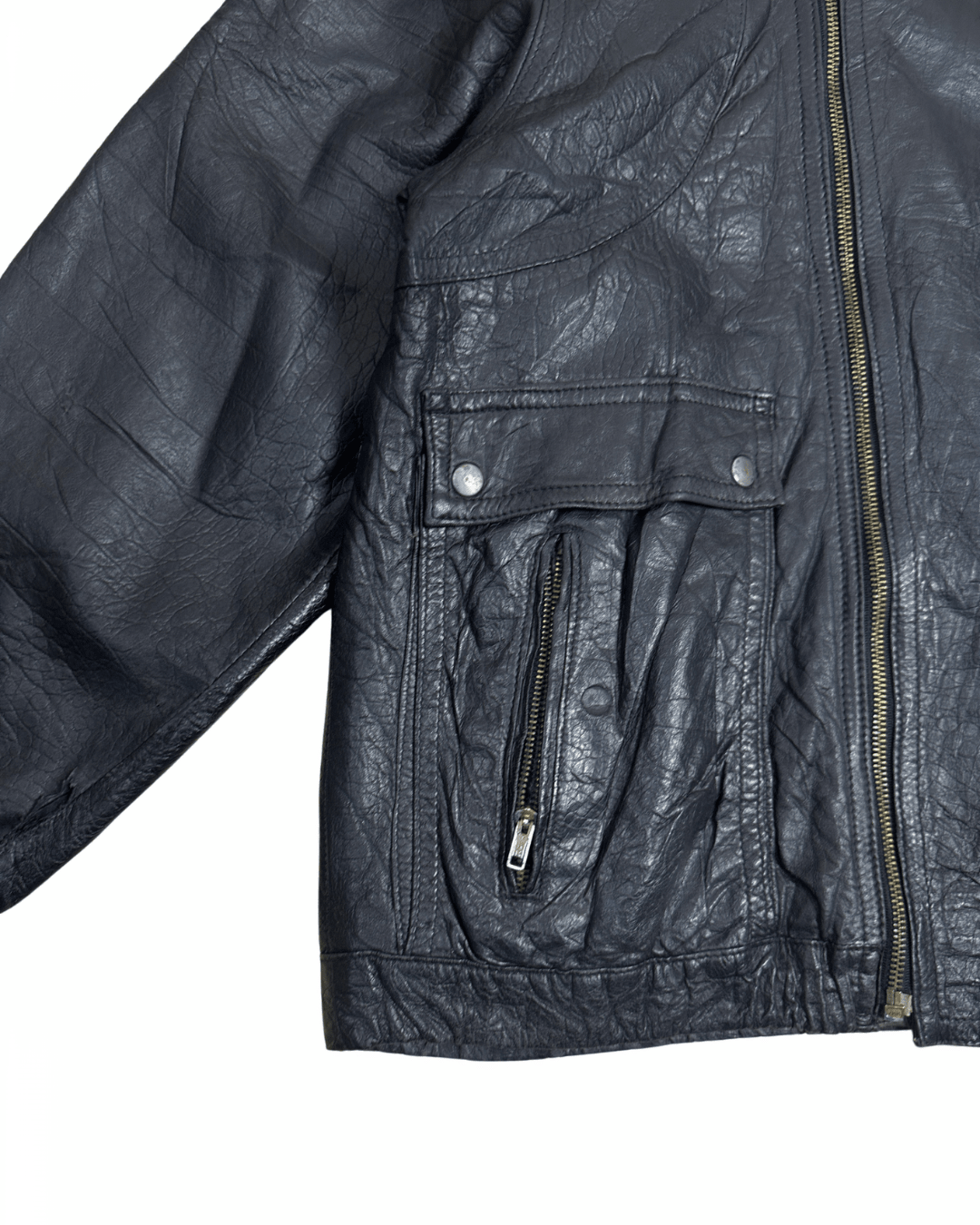 Vintage 90s Genuine Leather Jacket - Funkify