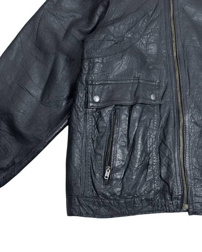 Vintage 90s Genuine Leather Jacket - Funkify