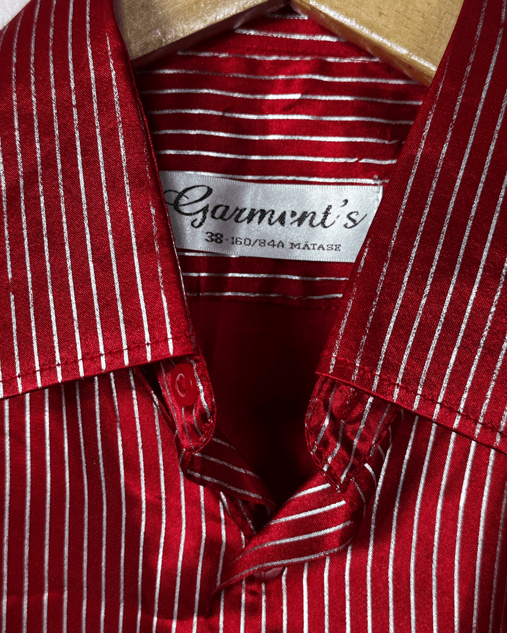 Vintage 90s Metallic Disco Stripe Shirt - Funkify